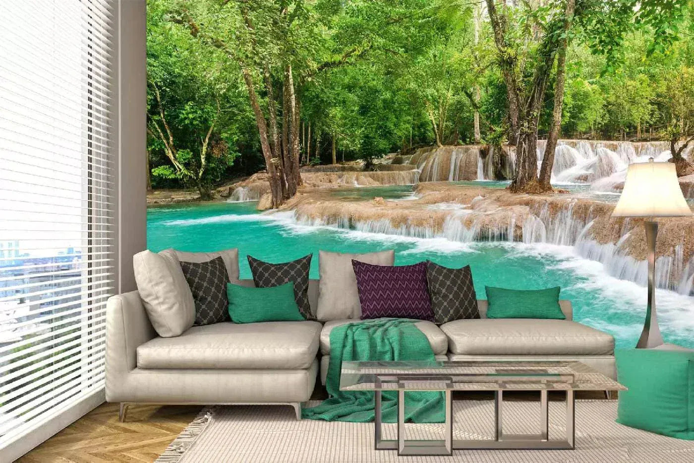 Fototapetes ar ūdenskritumu - Kaskādes ūdenskritums, N3191, 375x250 cm D-ART