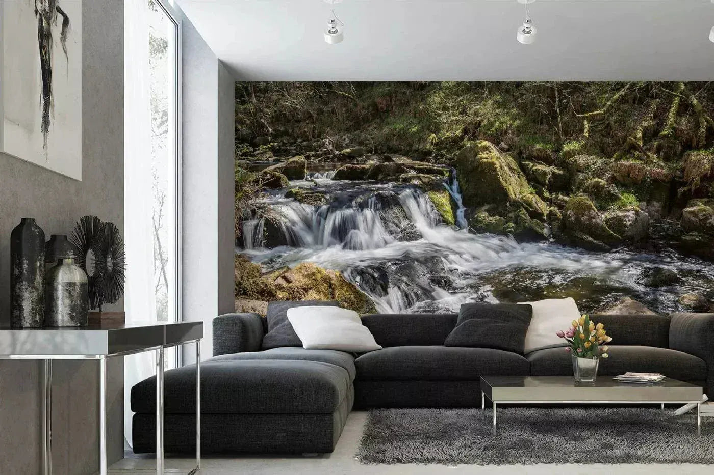 Fototapetes ar ūdenskritumu - Kornvola, Anglija, (375x250 cm) D-ART