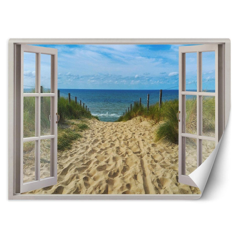 Fototapetes, Logs skats ceļš uz jūru Home Decor