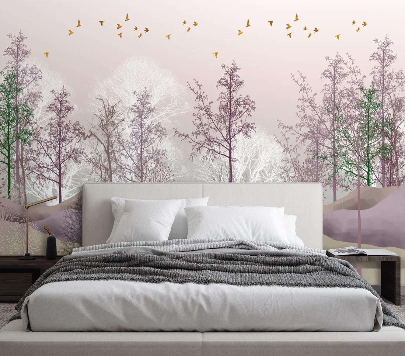 Fototapetes, Putni virs meža Home Decor