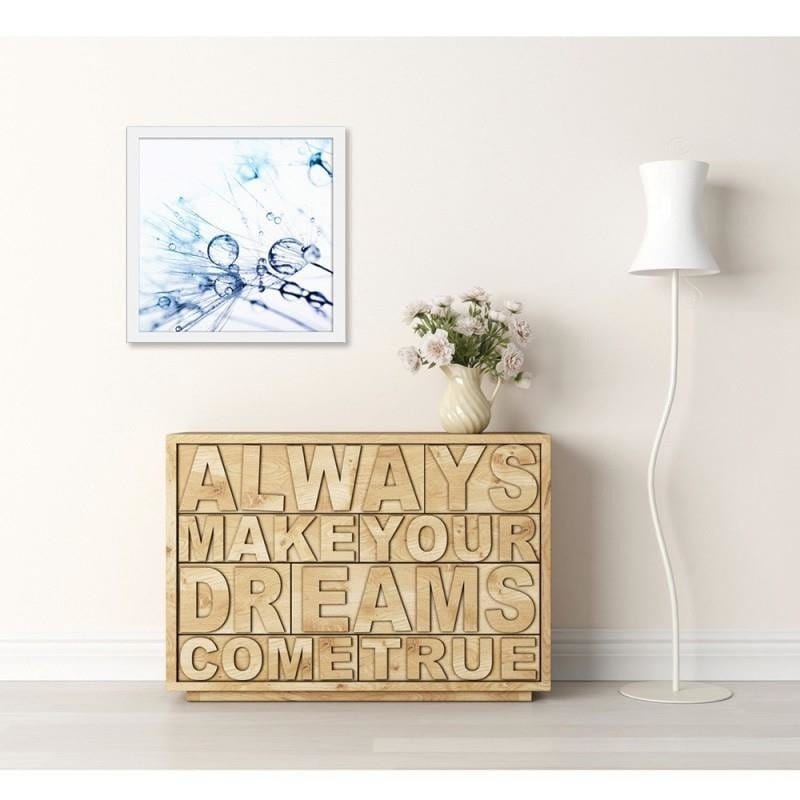 Glezna baltā rāmī - Water droplets on the blower 2  Home Trends DECO
