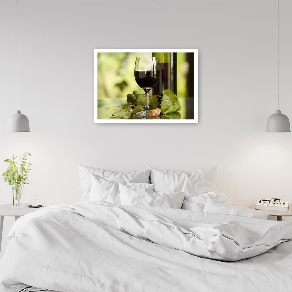Glezna baltā rāmī - Wine And Herbs  Home Trends DECO