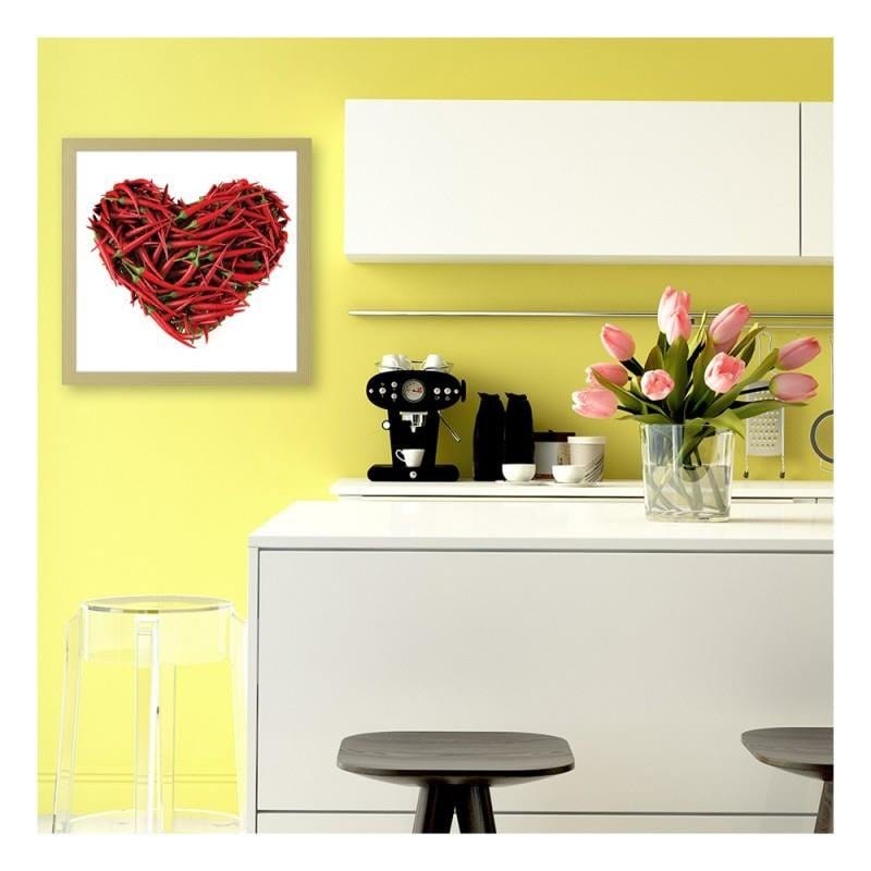 Glezna bēšā rāmī - A spicy heart  Home Trends DECO