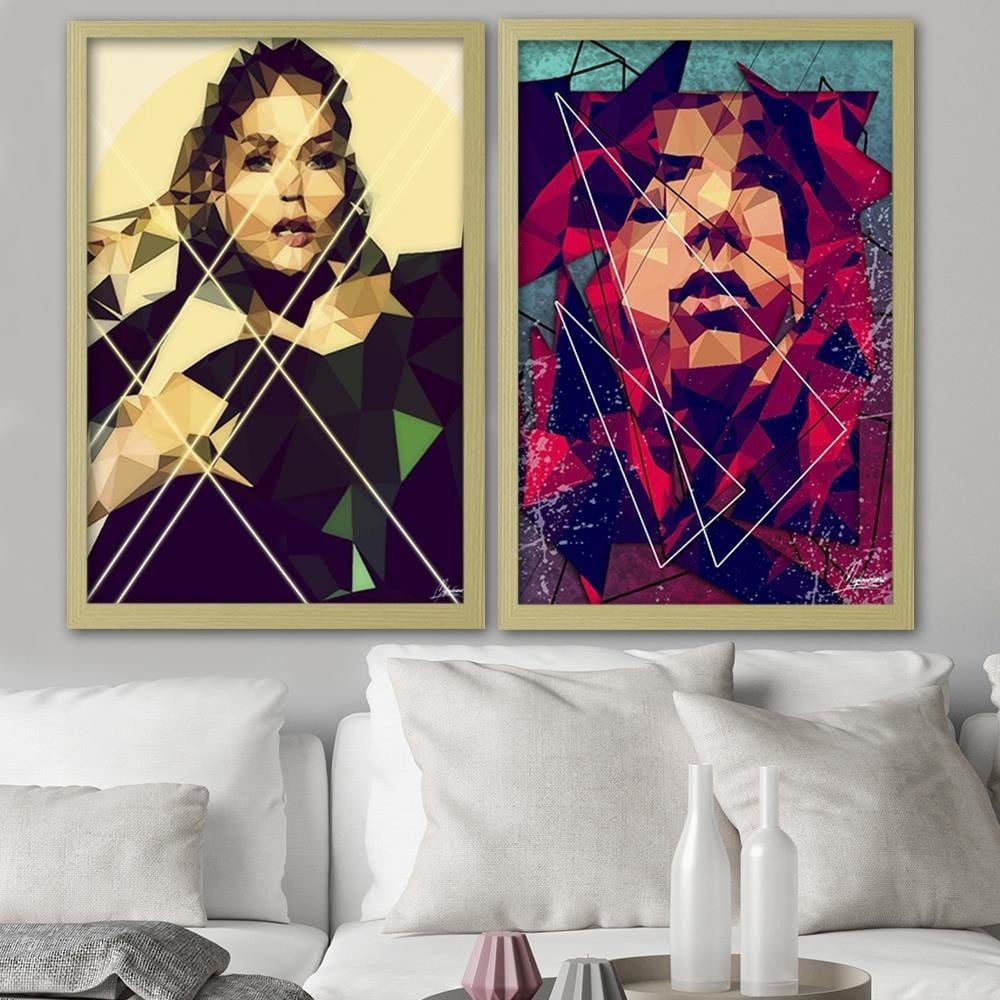 Glezna bēšā rāmī - A Woman's Face  Home Trends DECO