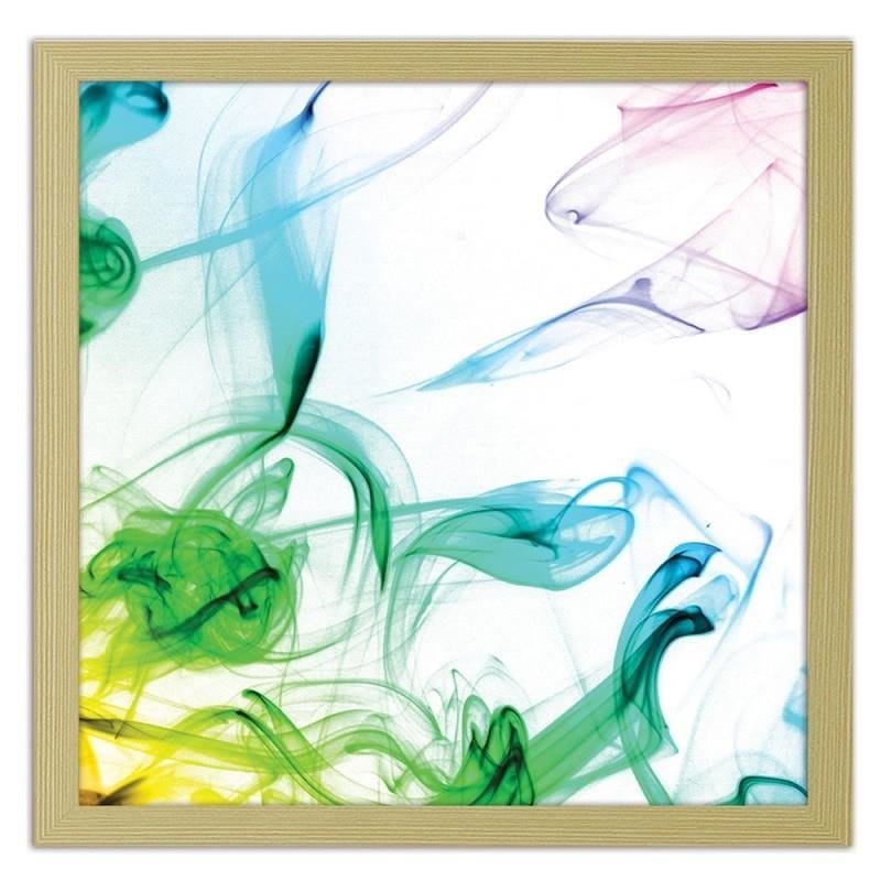 Glezna bēšā rāmī - Abstract color smoke  Home Trends DECO