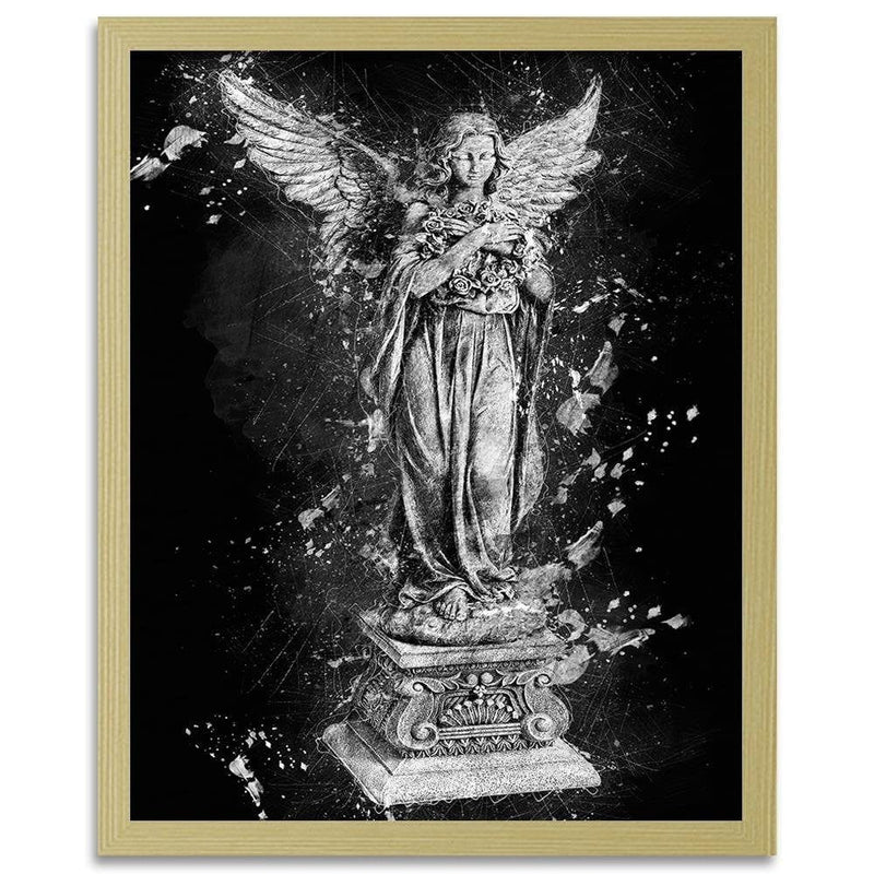 Glezna bēšā rāmī - Angel Statue  Home Trends DECO