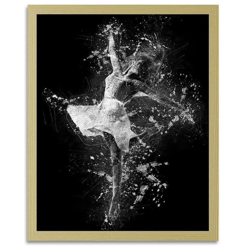 Glezna bēšā rāmī - Ballet dancer  Home Trends DECO