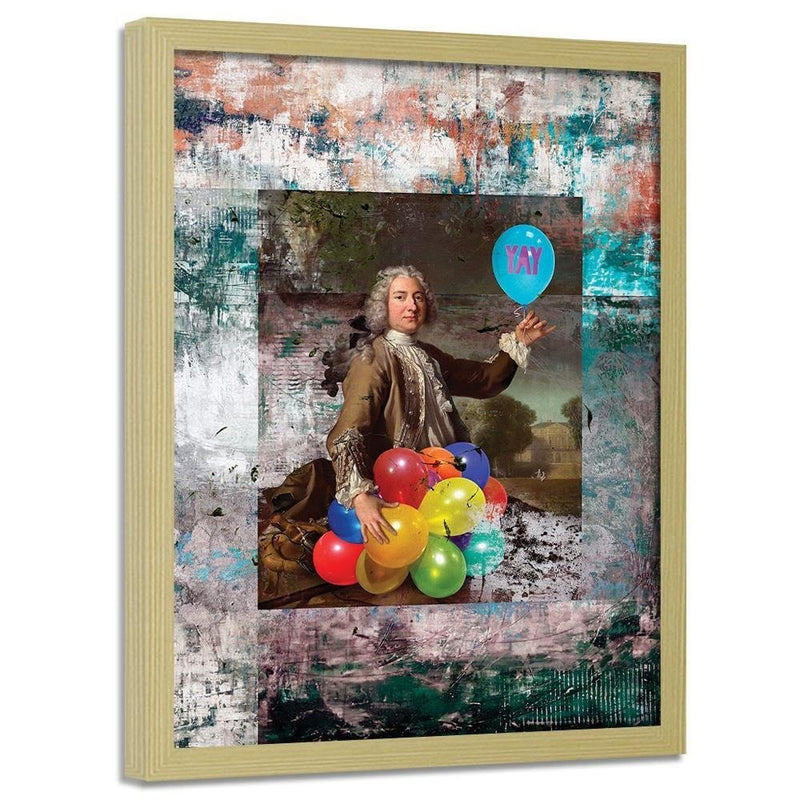 Glezna bēšā rāmī - Baroque Rococo Balloons  Home Trends DECO