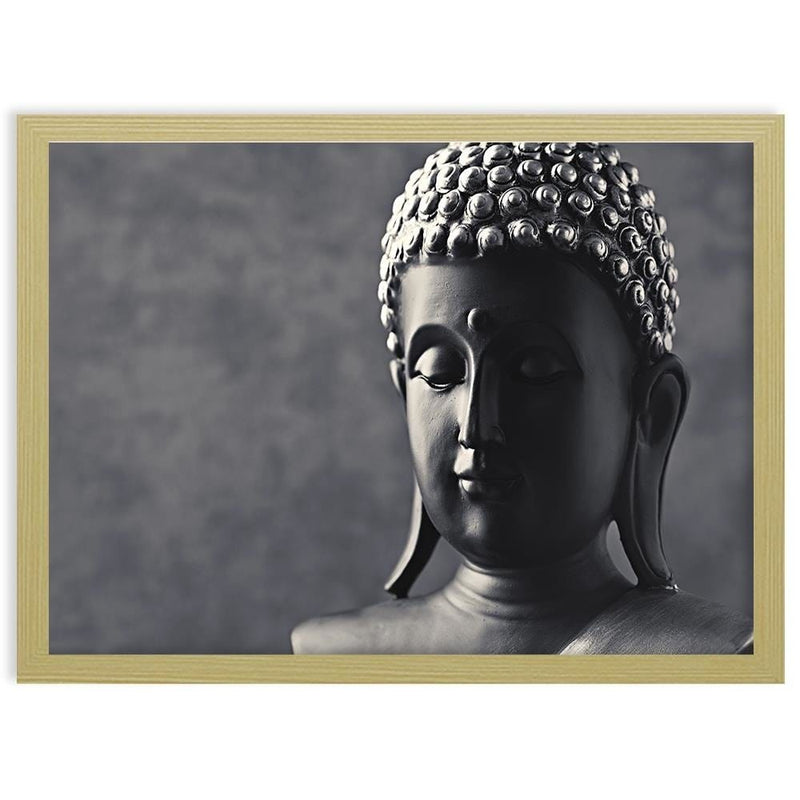 Glezna bēšā rāmī - Buddha Statue  Home Trends DECO