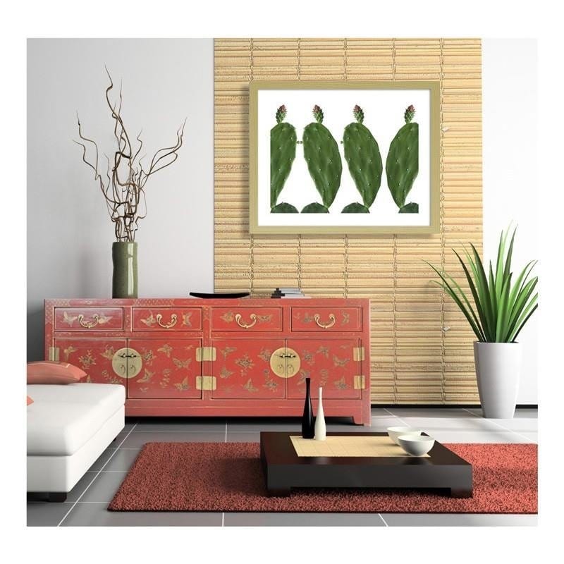 Glezna bēšā rāmī - Cactus 2  Home Trends DECO