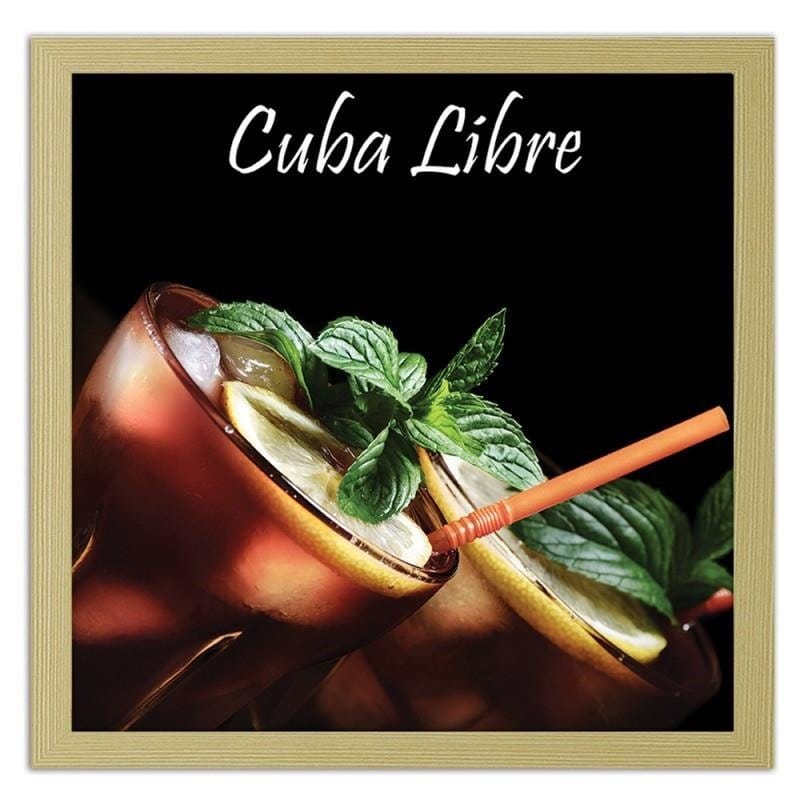 Glezna bēšā rāmī - Cuba libre cocktail  Home Trends DECO