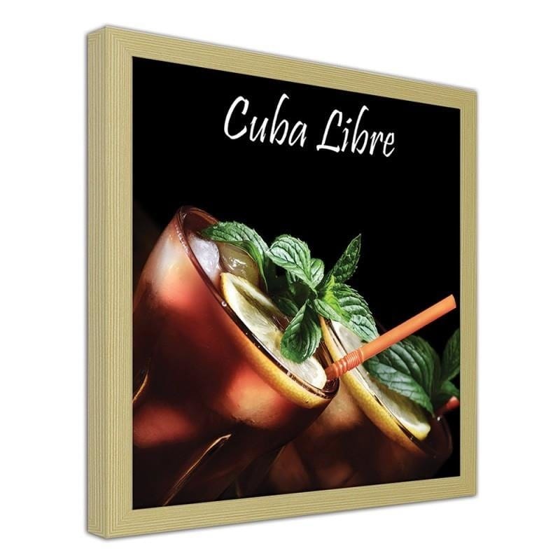 Glezna bēšā rāmī - Cuba libre cocktail  Home Trends DECO