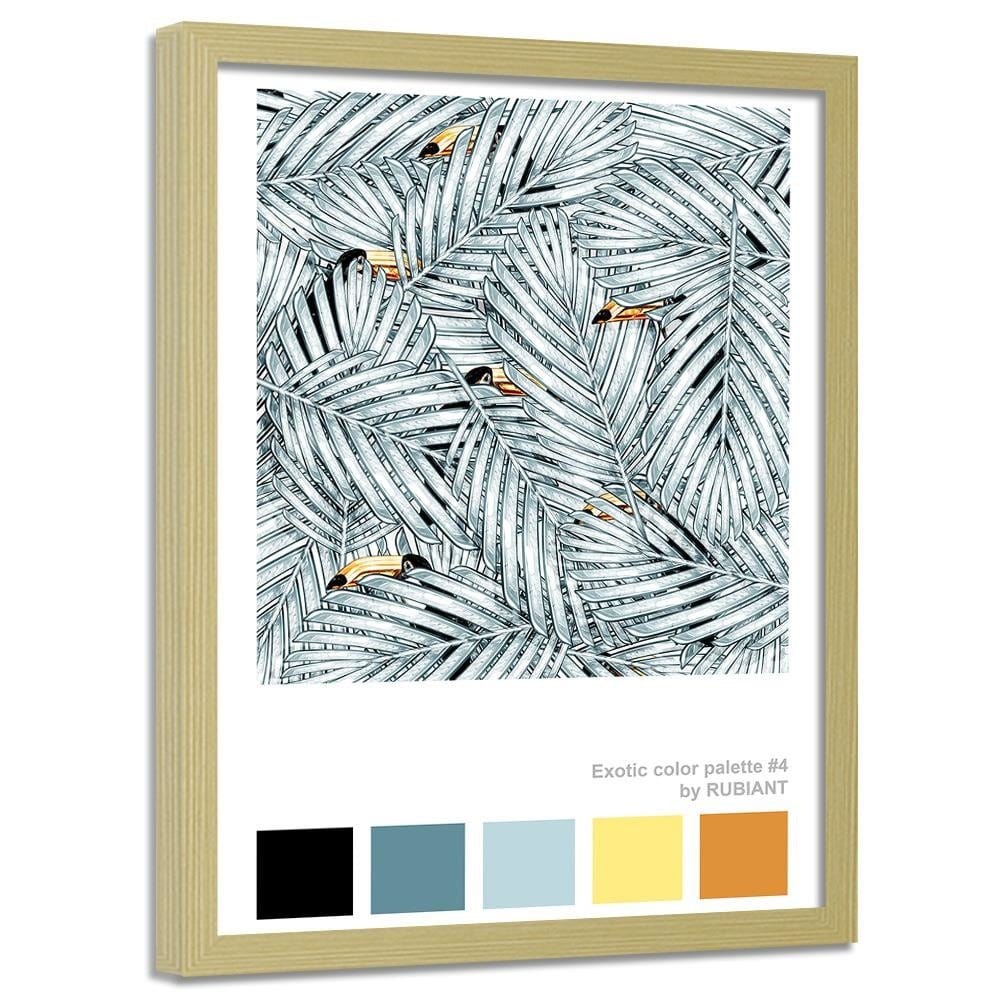 Glezna bēšā rāmī - Digital Art White  Home Trends DECO