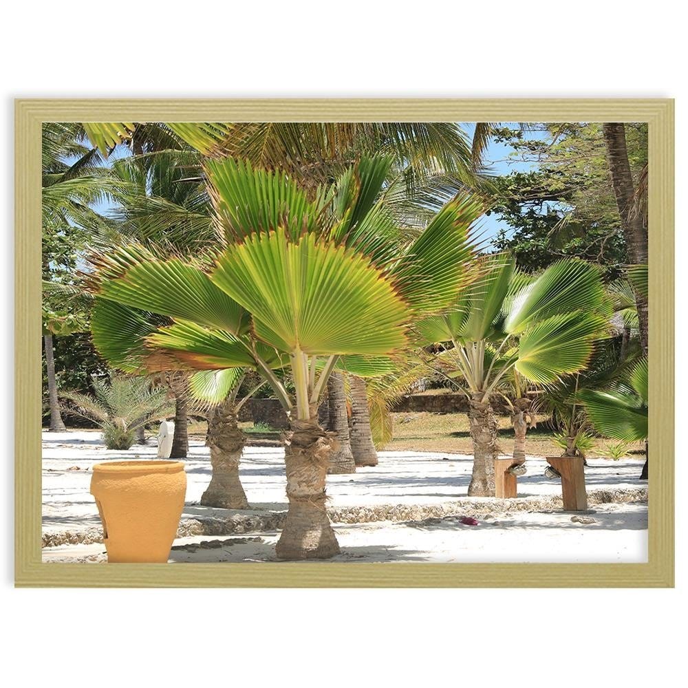 Glezna bēšā rāmī - Exotic Beach  Home Trends DECO