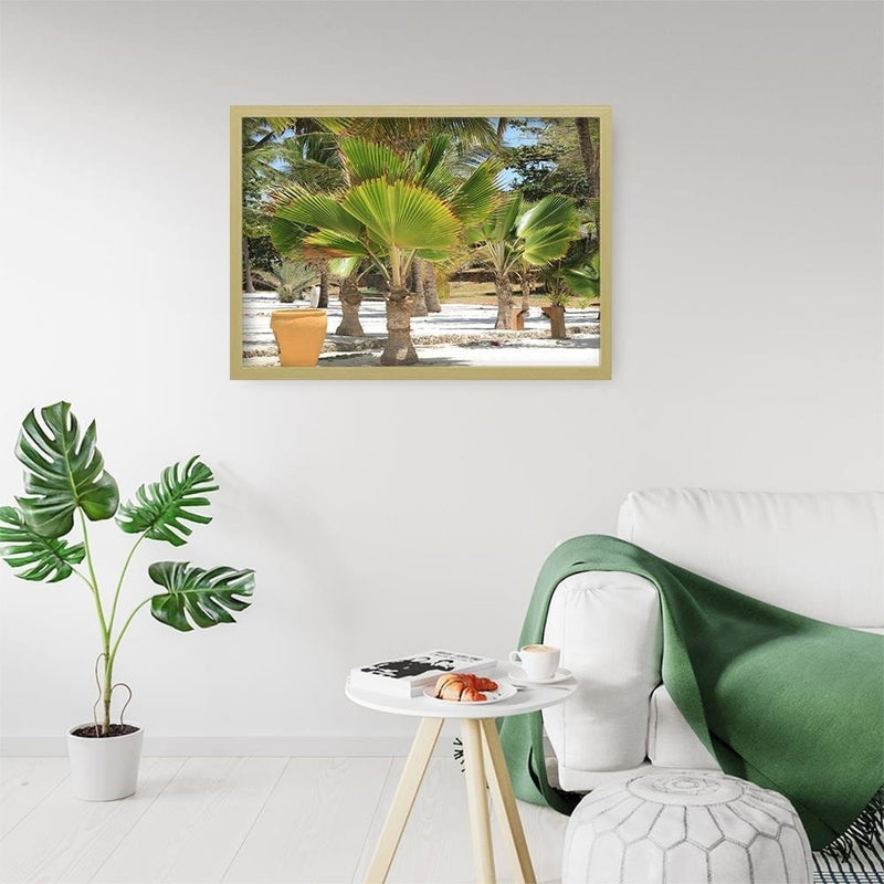 Glezna bēšā rāmī - Exotic Beach  Home Trends DECO