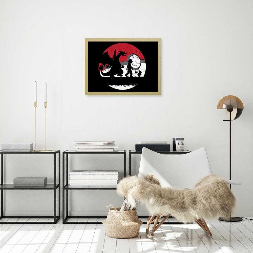 Glezna bēšā rāmī - Famous Anime  Home Trends DECO