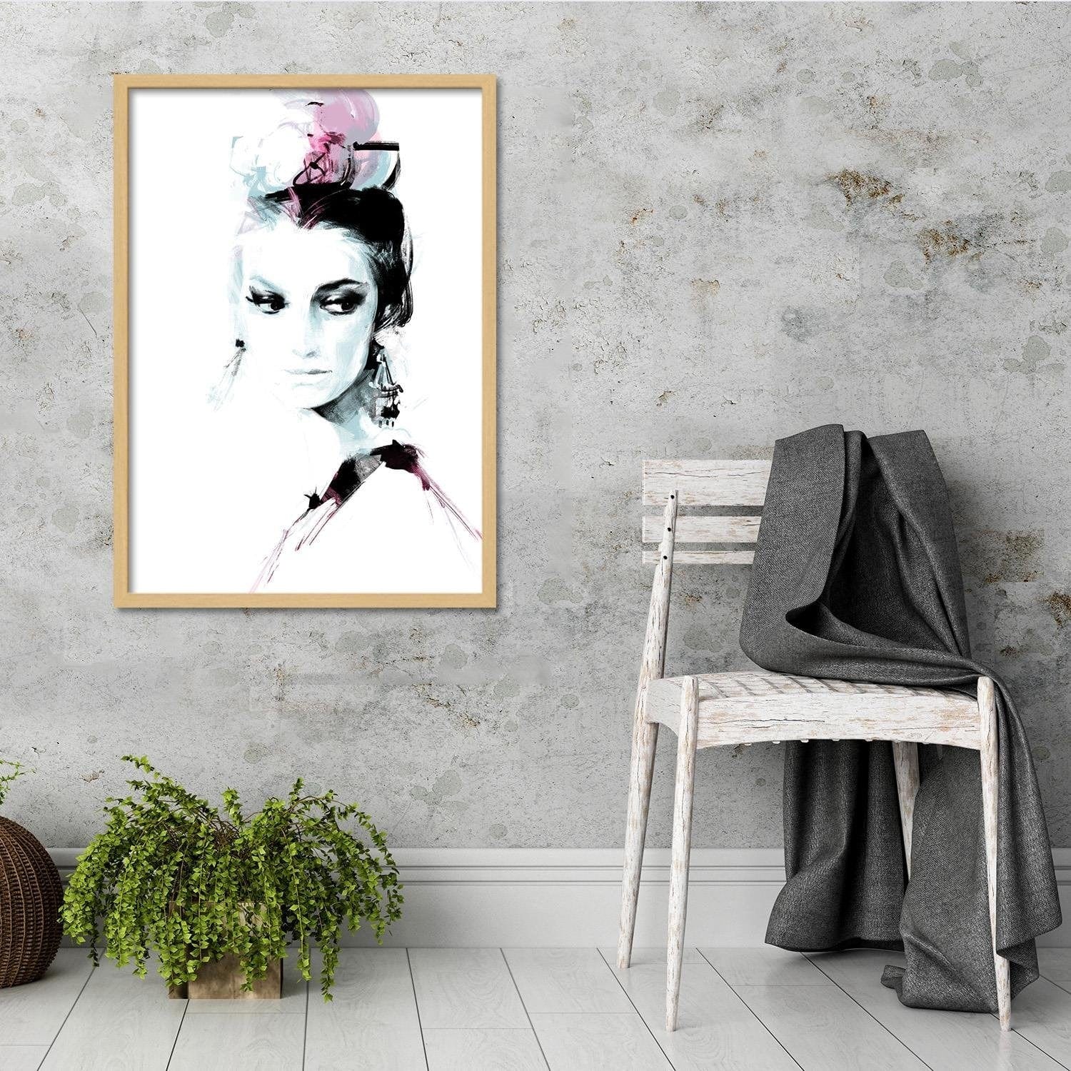 Glezna bēšā rāmī - Fashion Beauty  Home Trends DECO