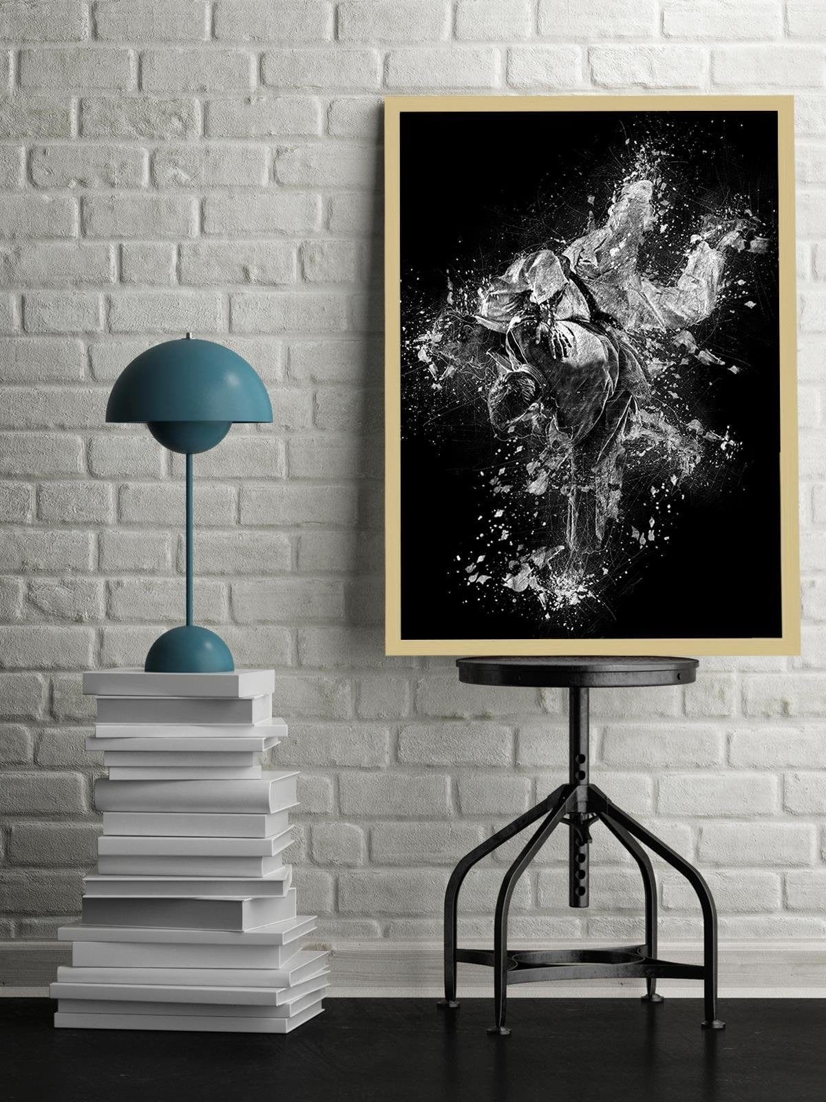 Glezna bēšā rāmī - Fighting Judo 1  Home Trends DECO