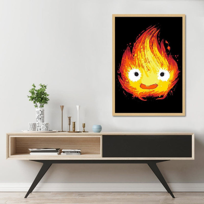 Glezna bēšā rāmī - Fire Spirit Ghost Red  Home Trends DECO