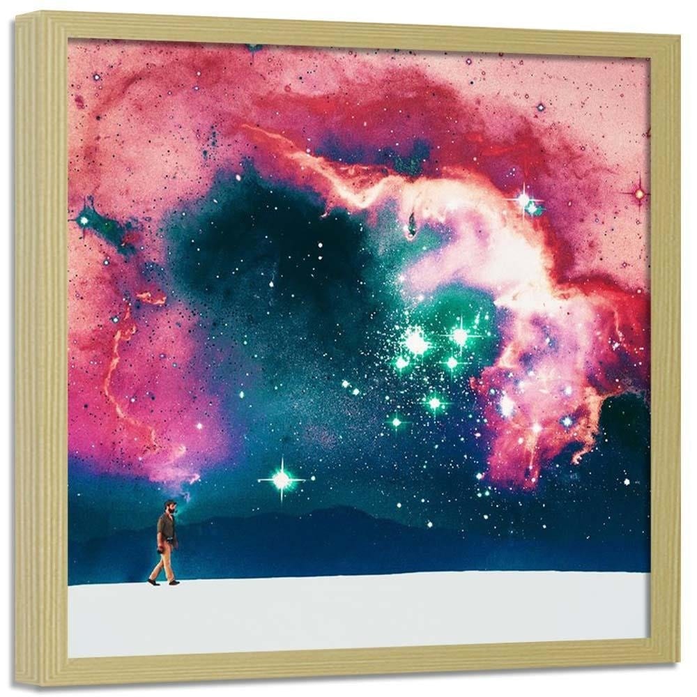 Glezna bēšā rāmī - Galactic Walk  Home Trends DECO