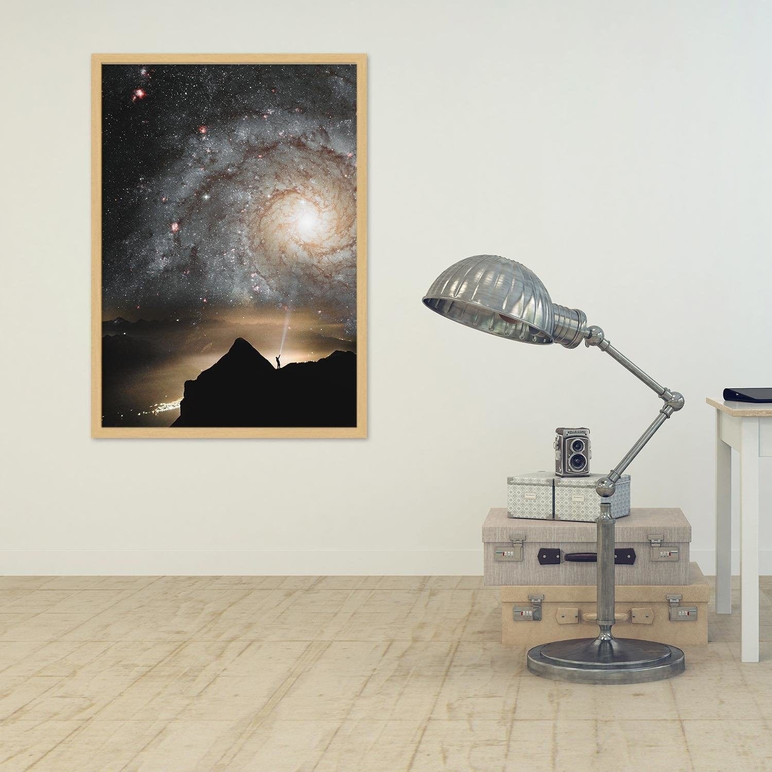 Glezna bēšā rāmī - Galaxy  Home Trends DECO