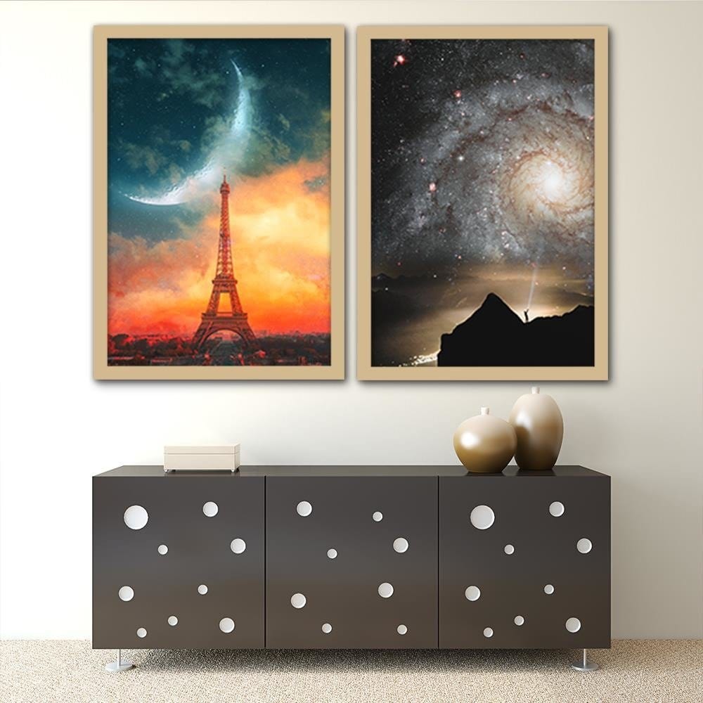 Glezna bēšā rāmī - Galaxy  Home Trends DECO