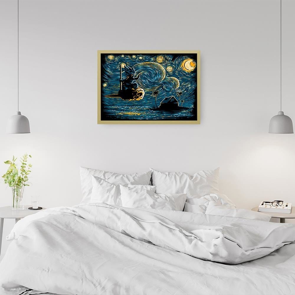 Glezna bēšā rāmī - Goku On The Cloud  Home Trends DECO