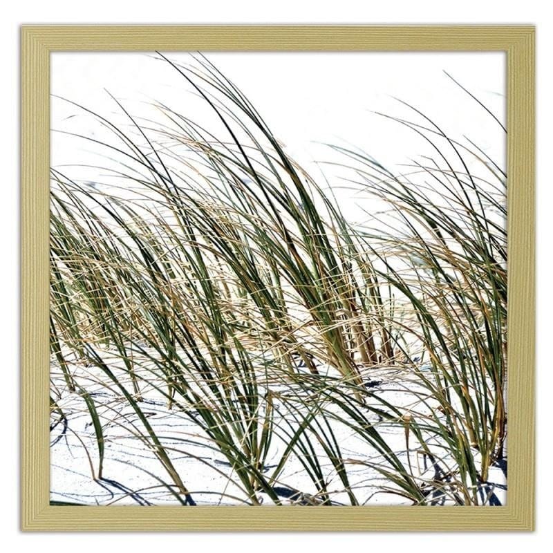 Glezna bēšā rāmī - Grass on the beach  Home Trends DECO