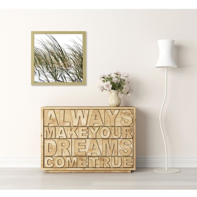 Glezna bēšā rāmī - Grass on the beach  Home Trends DECO