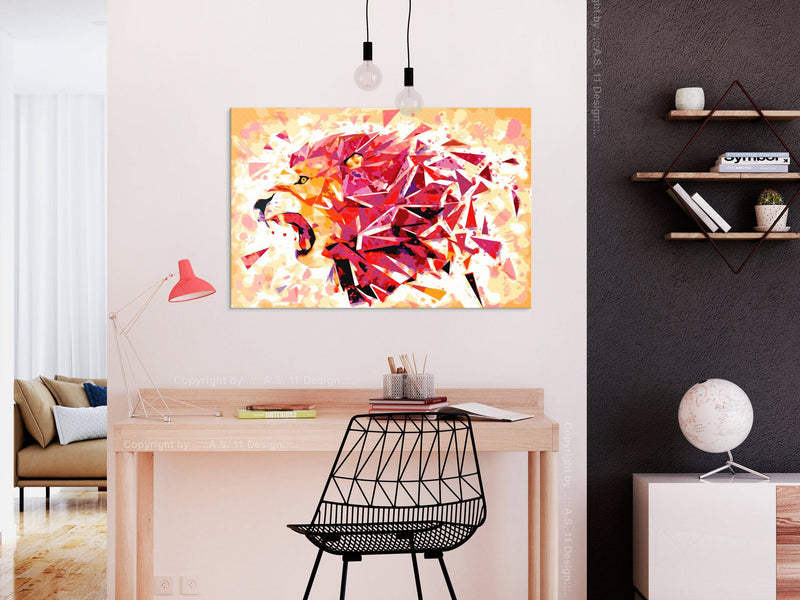 Glezna izkrāso pēc cipariem - Abstract Lion (60x40 cm) Artgeist