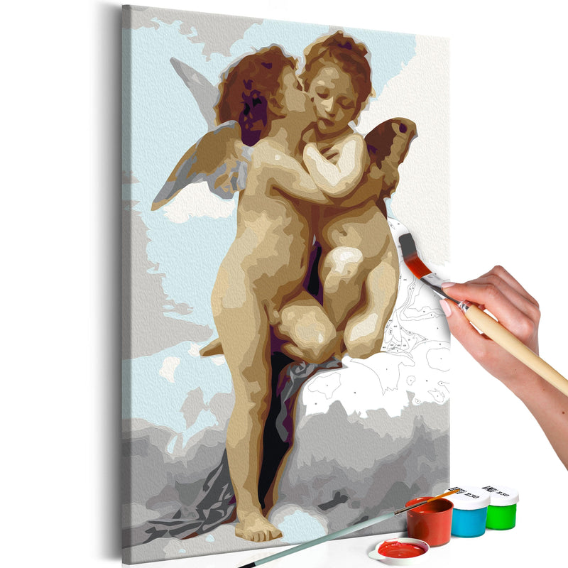 Glezna izkrāso pēc cipariem - Angels (Love) 40x60 cm Artgeist