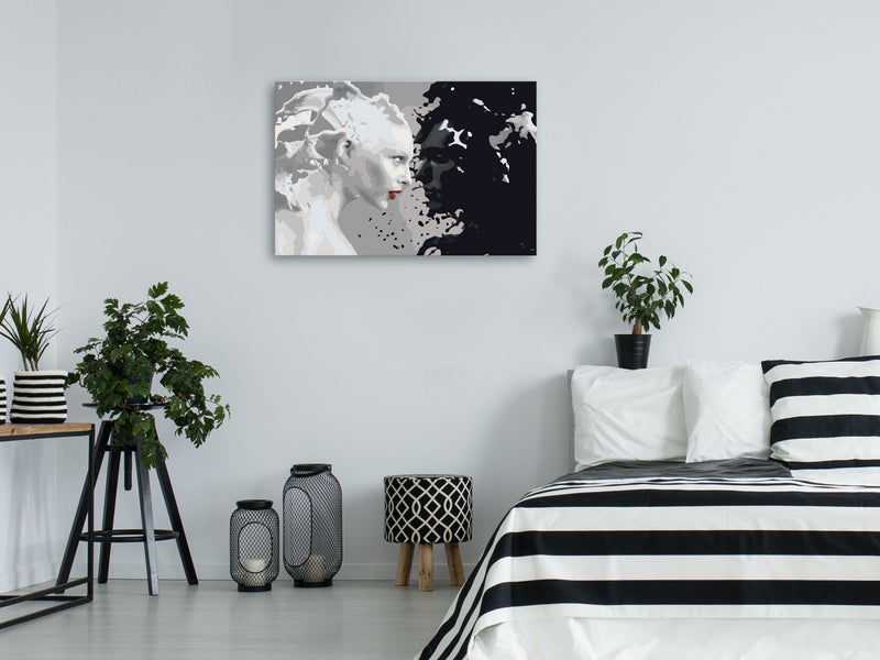 Glezna izkrāso pēc cipariem - Black & White 60x40 cm Artgeist