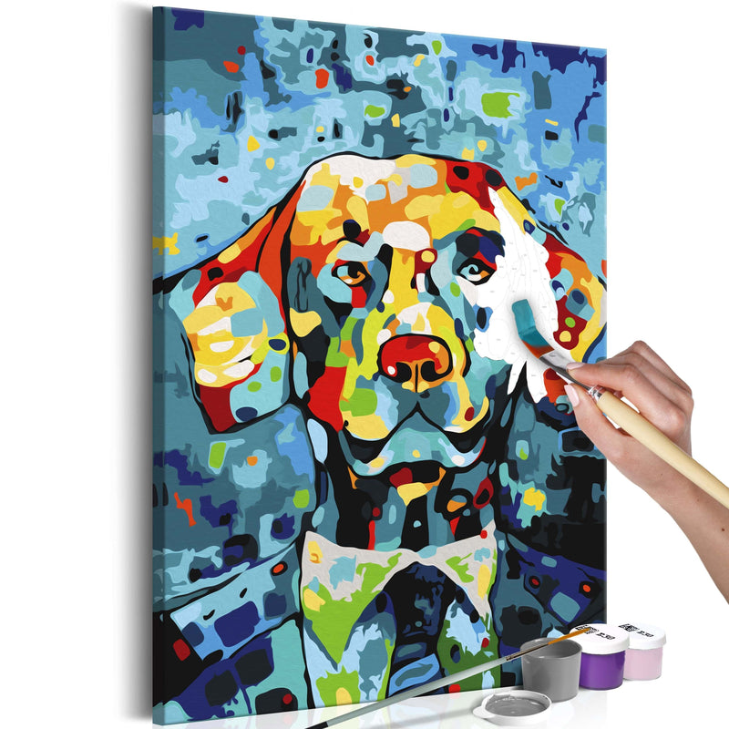 Glezna izkrāso pēc cipariem - Dog Portrait 40x60 cm Artgeist