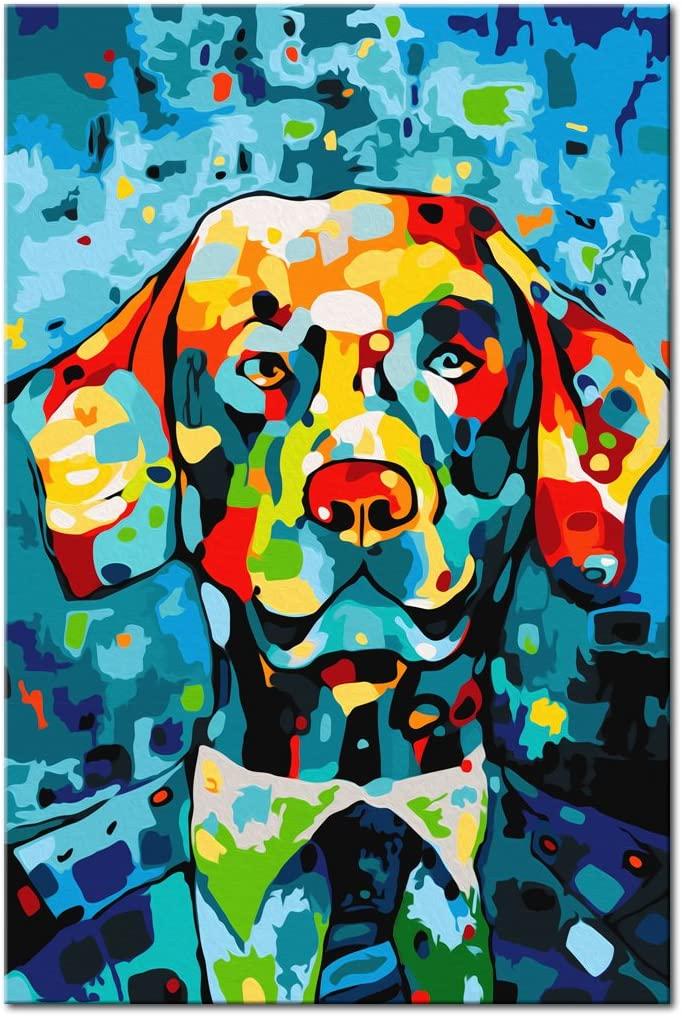Glezna izkrāso pēc cipariem - Dog Portrait 40x60 cm Artgeist