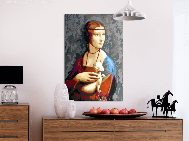 Glezna izkrāso pēc cipariem - Famous Portrait 40x60 cm Artgeist