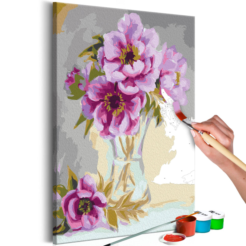 Glezna izkrāso pēc cipariem - Flowers In A Vase 40x60 cm Artgeist