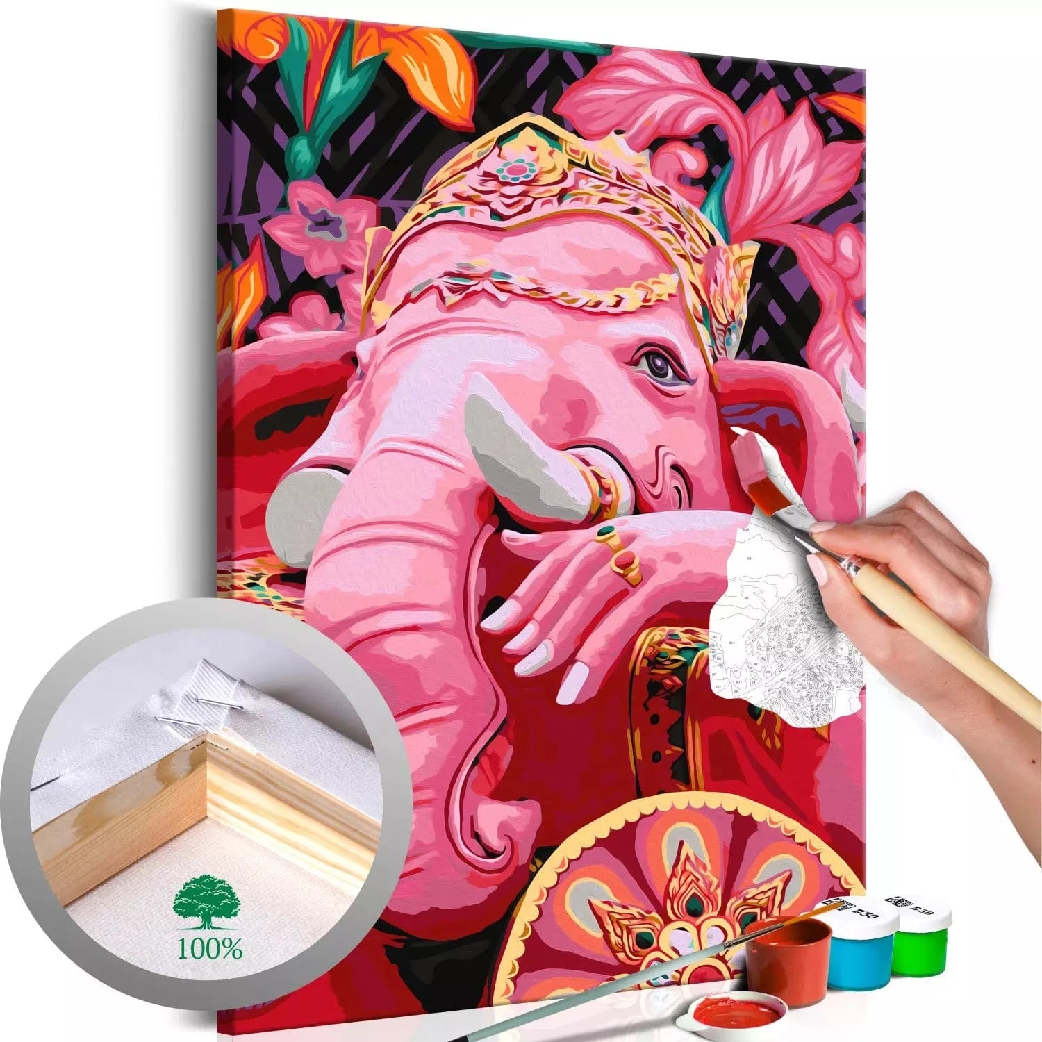 Glezna izkrāso pēc cipariem - Ganesha 40x60 cm Artgeist