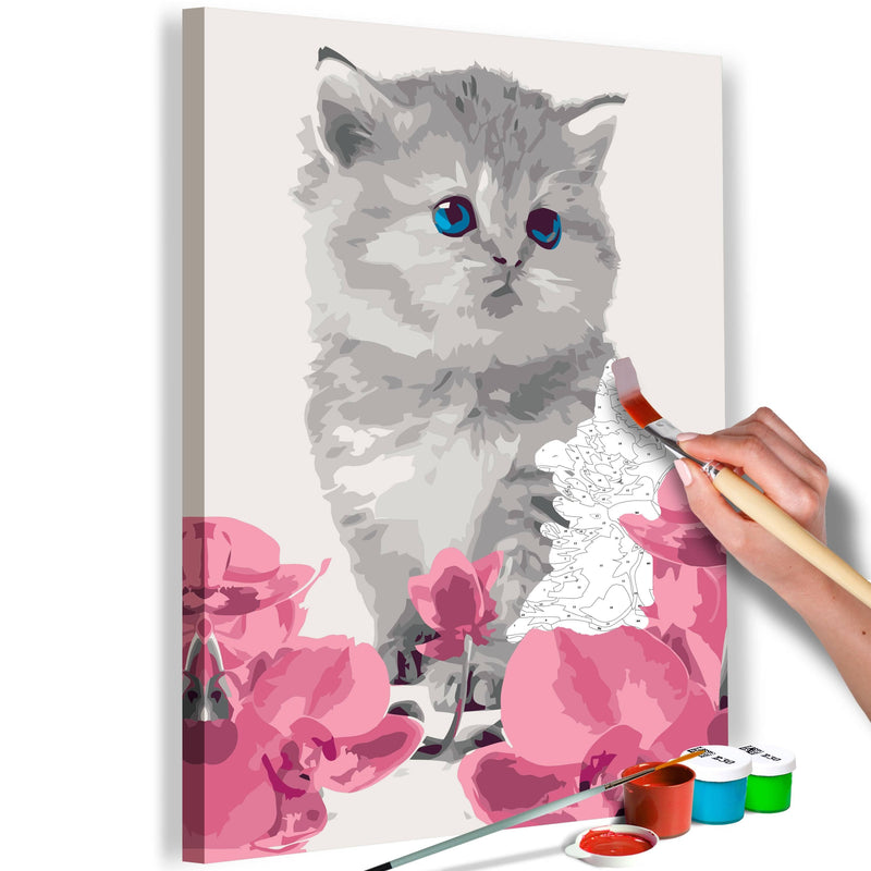 Glezna izkrāso pēc cipariem - Kitty Cat 40x60 cm Artgeist