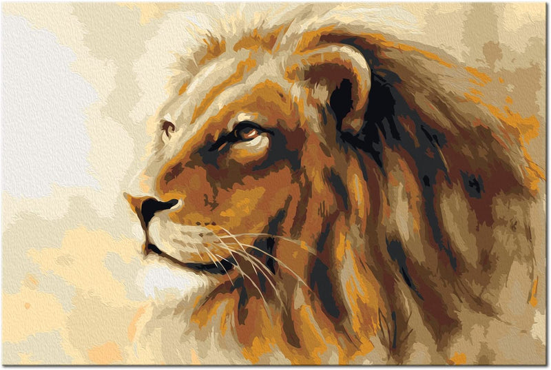 Glezna izkrāso pēc cipariem - Lion King 60x40 cm Artgeist