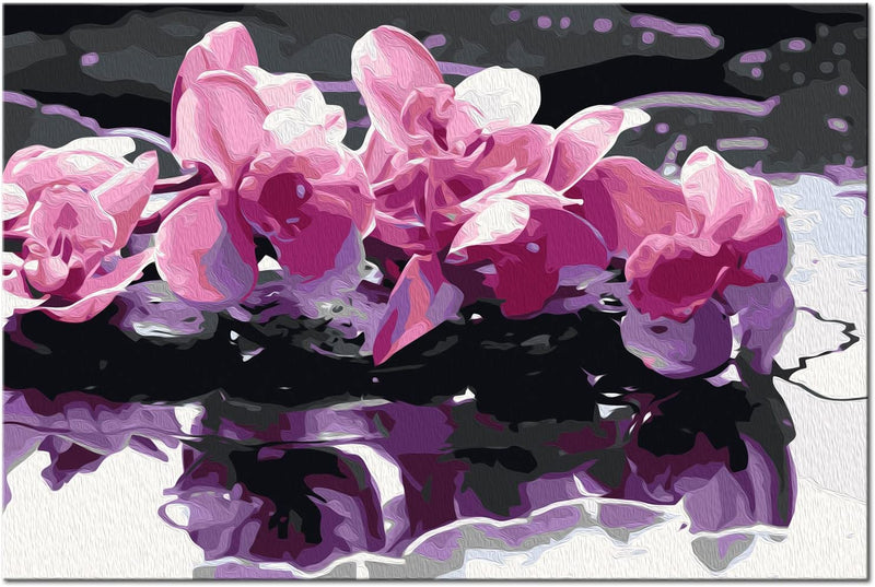 Glezna izkrāso pēc cipariem - Purple Orchid 60x40 Artgeist