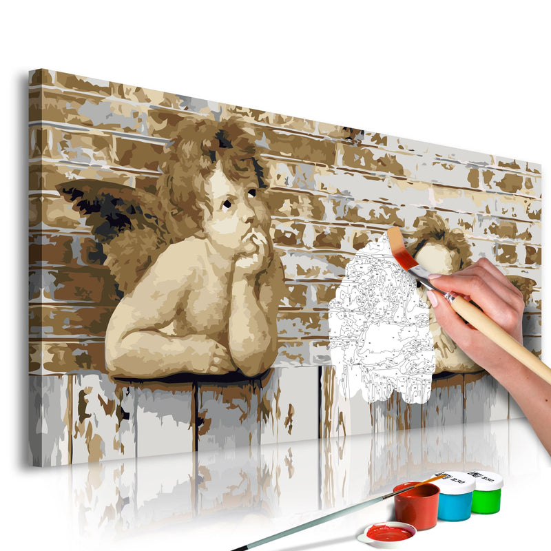 Glezna izkrāso pēc cipariem - Raphael's Angels 40x80 cm Artgeist