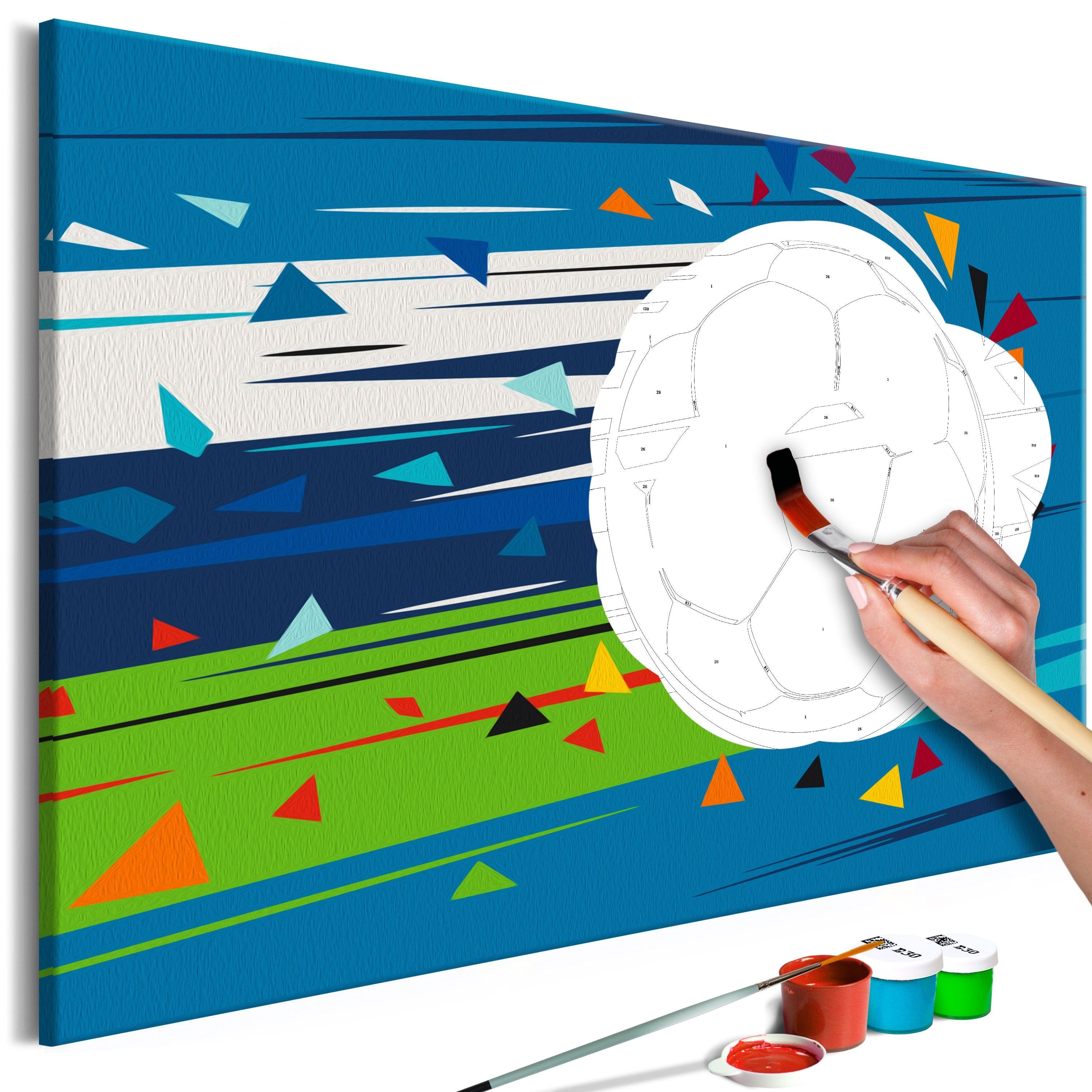 Glezna izkrāso pēc cipariem - Shoot and Goal! 60x40 cm Artgeist