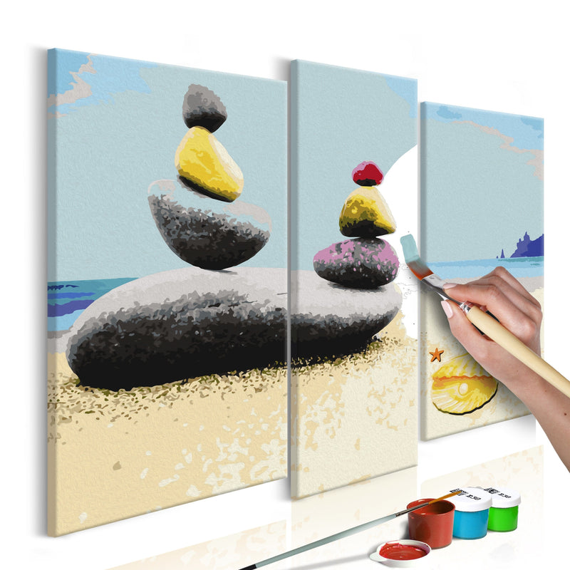 Glezna izkrāso pēc cipariem - Summer Beach 110x90 cm Artgeist