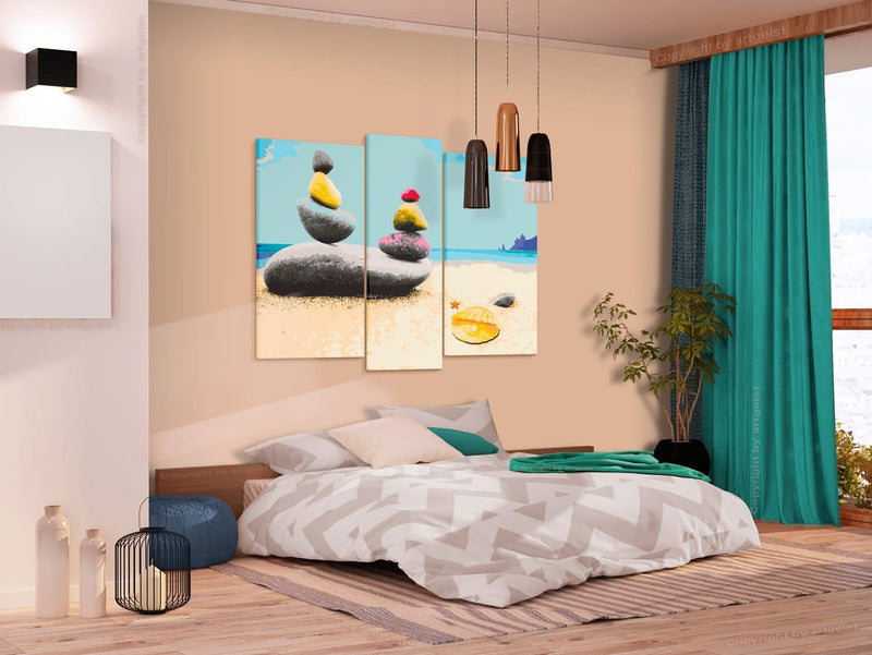 Glezna izkrāso pēc cipariem - Summer Beach 110x90 cm Artgeist