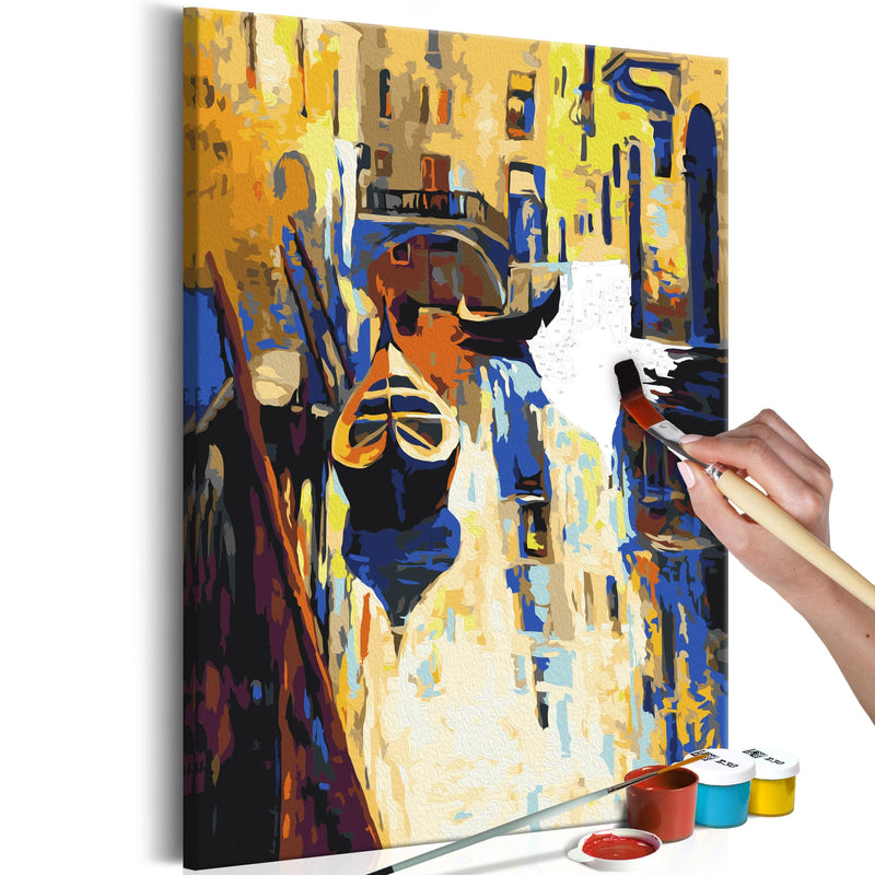 Glezna izkrāso pēc cipariem - Venice (Gondolas) 40x60 cm Artgeist