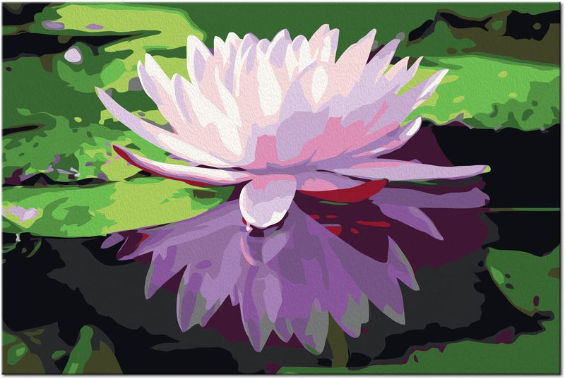 Glezna izkrāso pēc cipariem - Water Lily 60x40 cm Artgeist