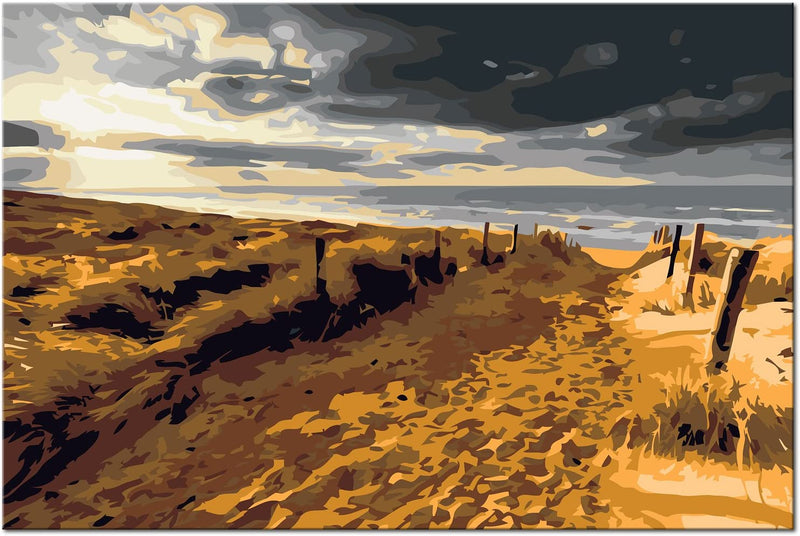 Glezna izkrāso pēc cipariem - Wild Beach 60x40 cm Artgeist