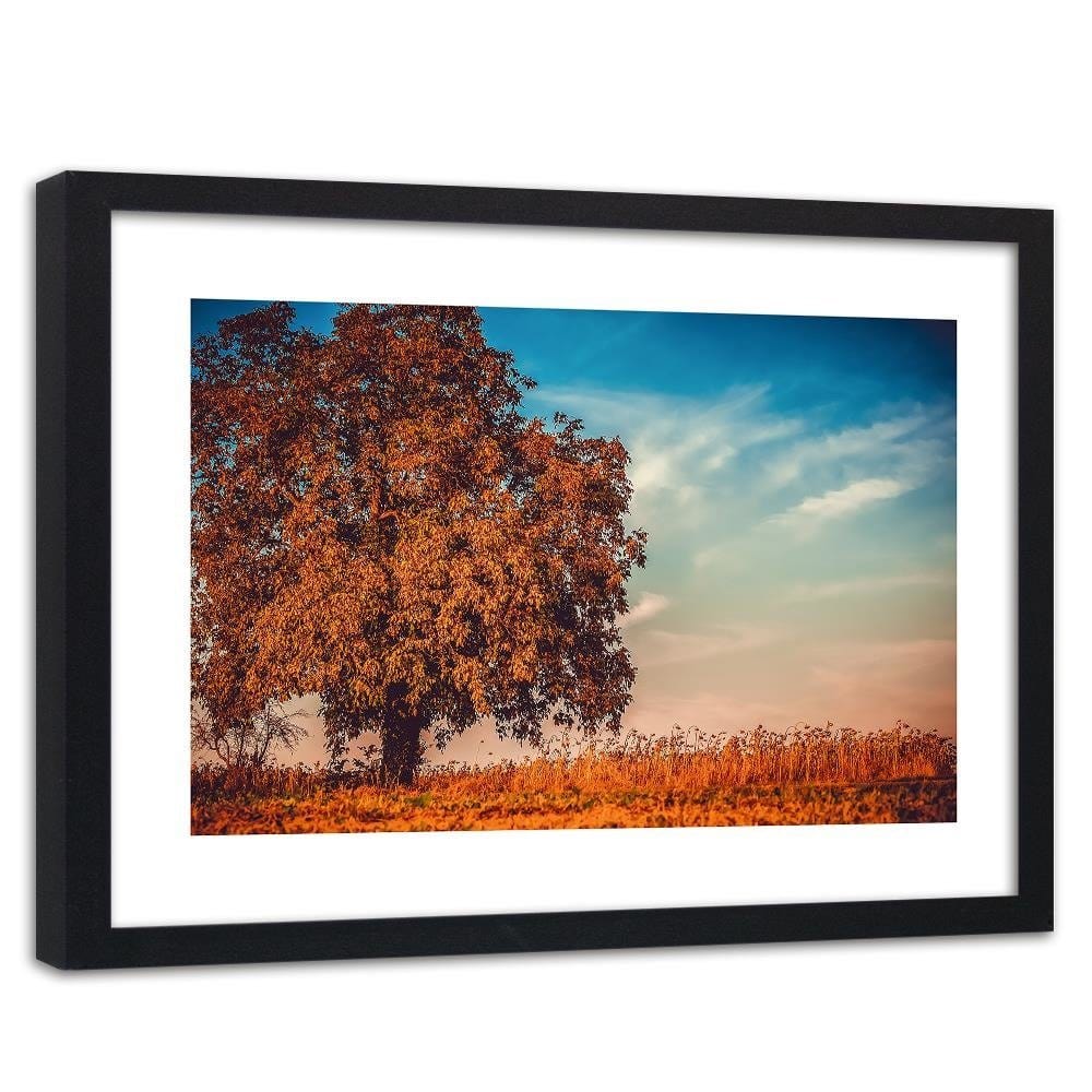 Glezna melnā rāmī - A Tree In Autumn  Home Trends