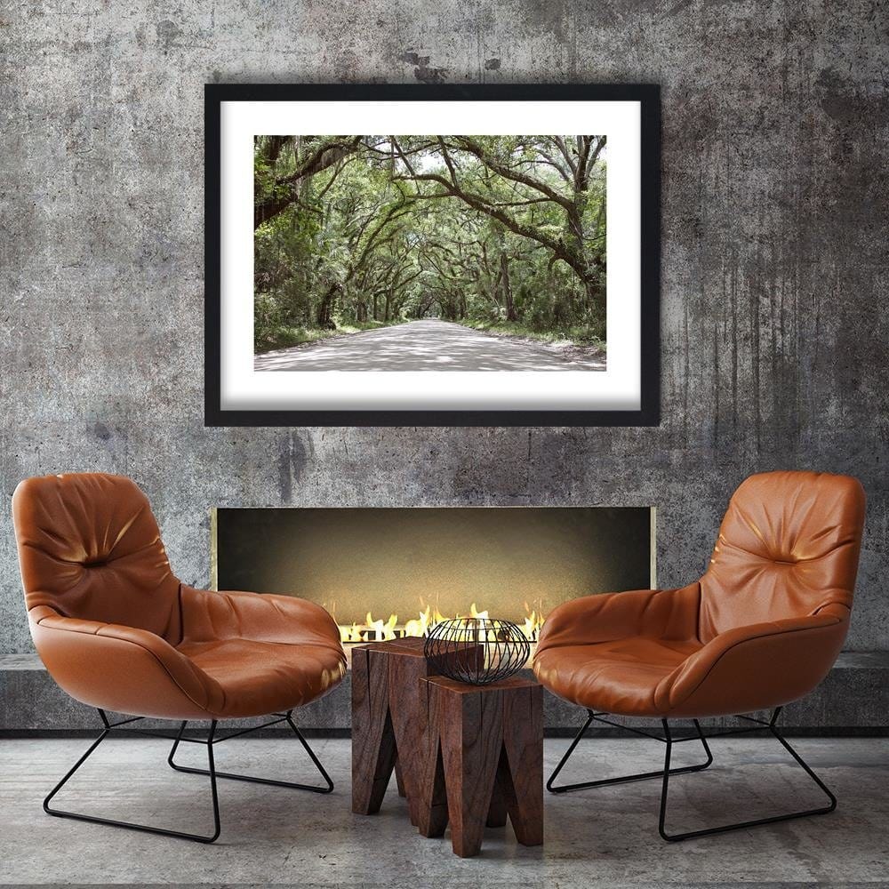 Glezna melnā rāmī - A Wide Path In The Woods  Home Trends