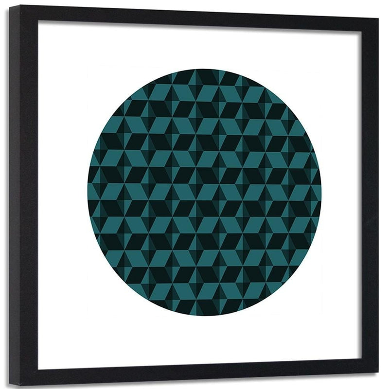 Glezna melnā rāmī - Abstract Circle 4  Home Trends